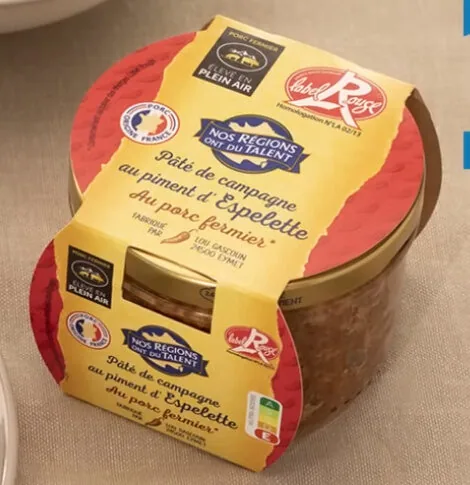 Pâté de campagne au piment d'Espelette