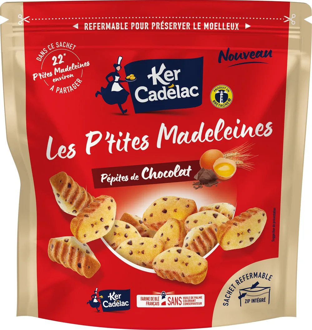 Les P'tites Madeleines Pépites de Chocolat