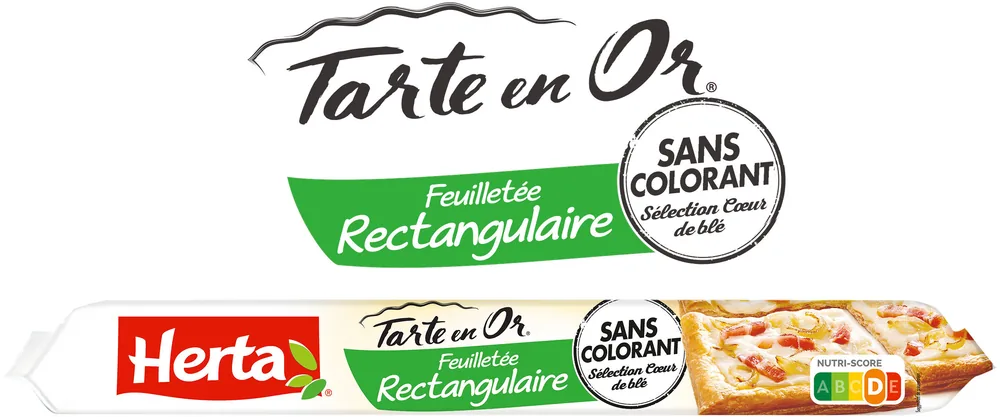 HERTA TARTE EN OR Pâte Feuilletée Rectangulaire 230g