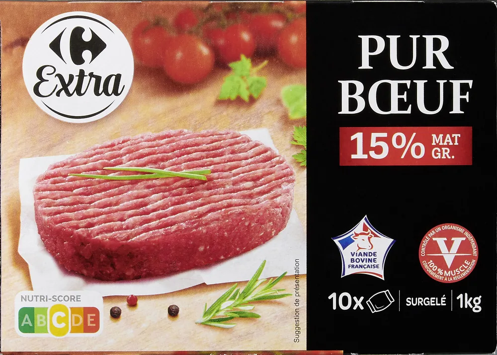 Pur Bœuf 15% Mat. Gr.