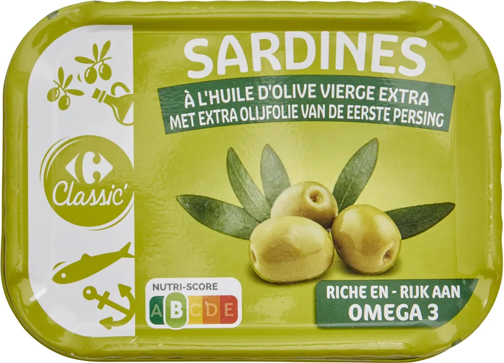 Sardines à l'huile d'olive vierge extra