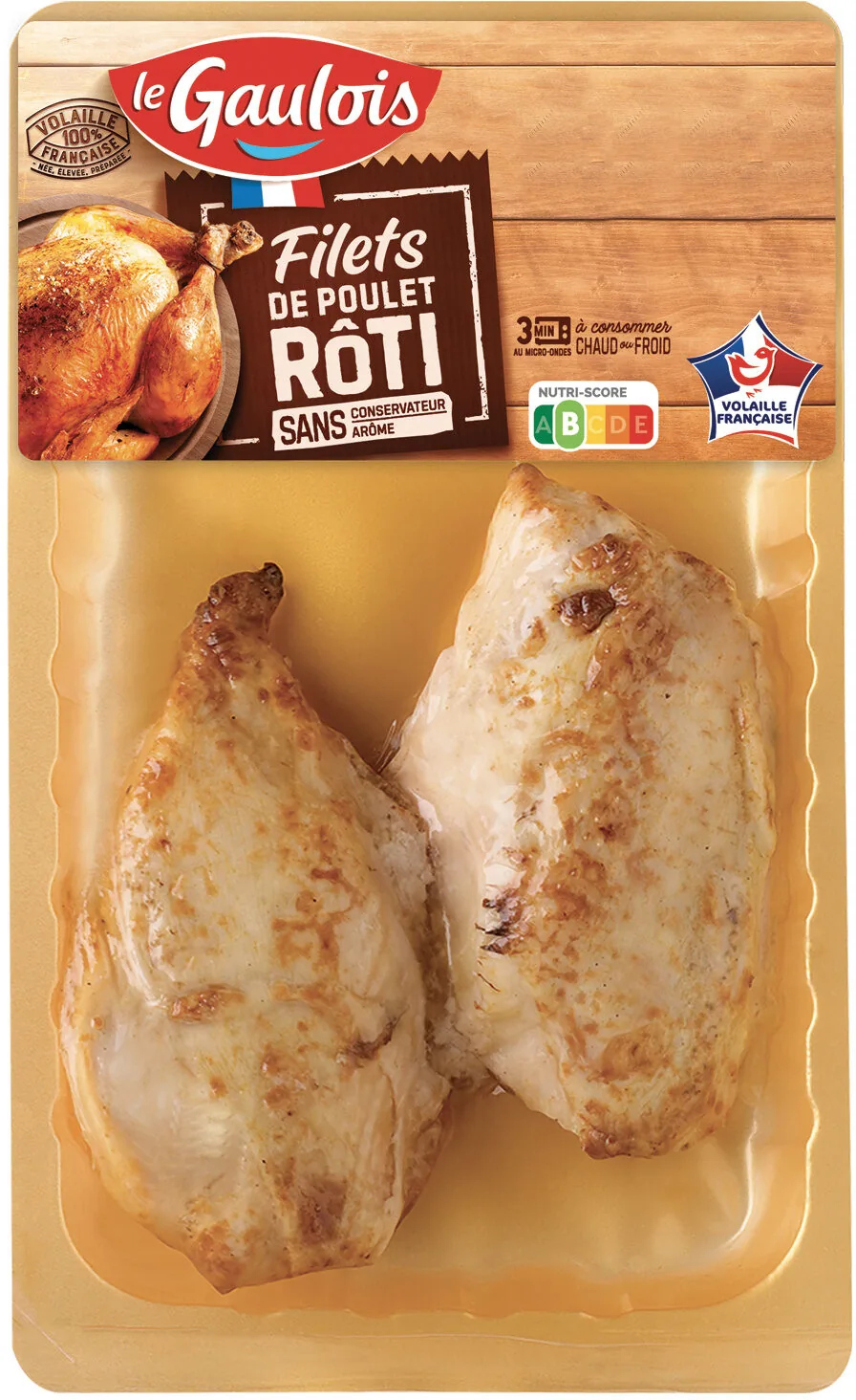 Filets de poulet rôti