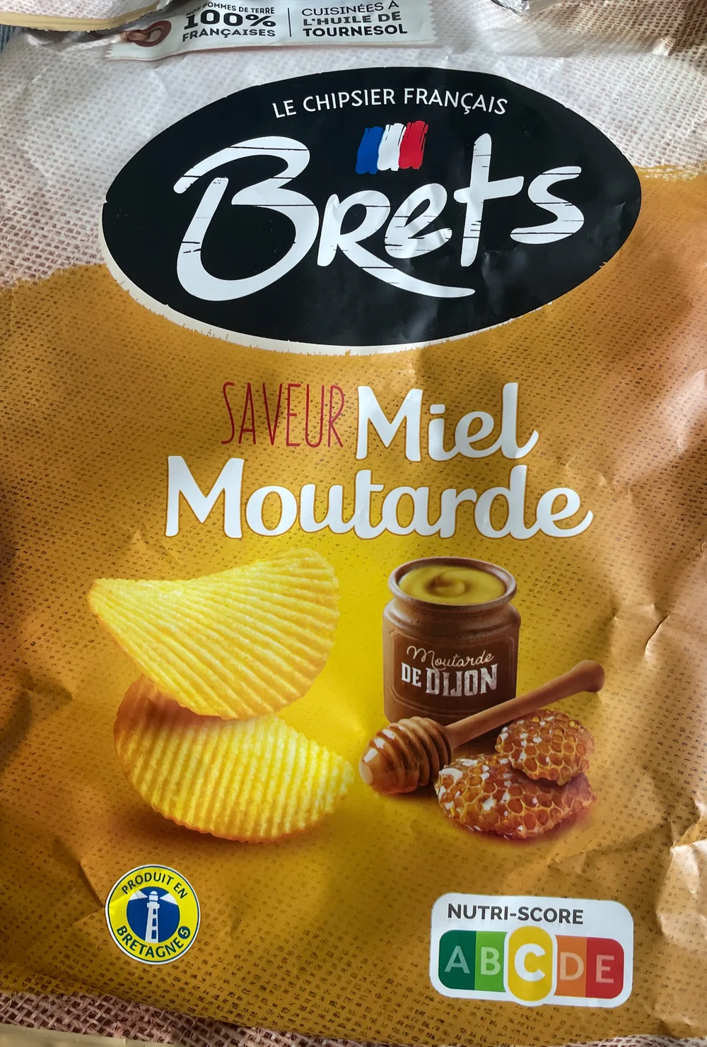 Chips saveur miel moutarde