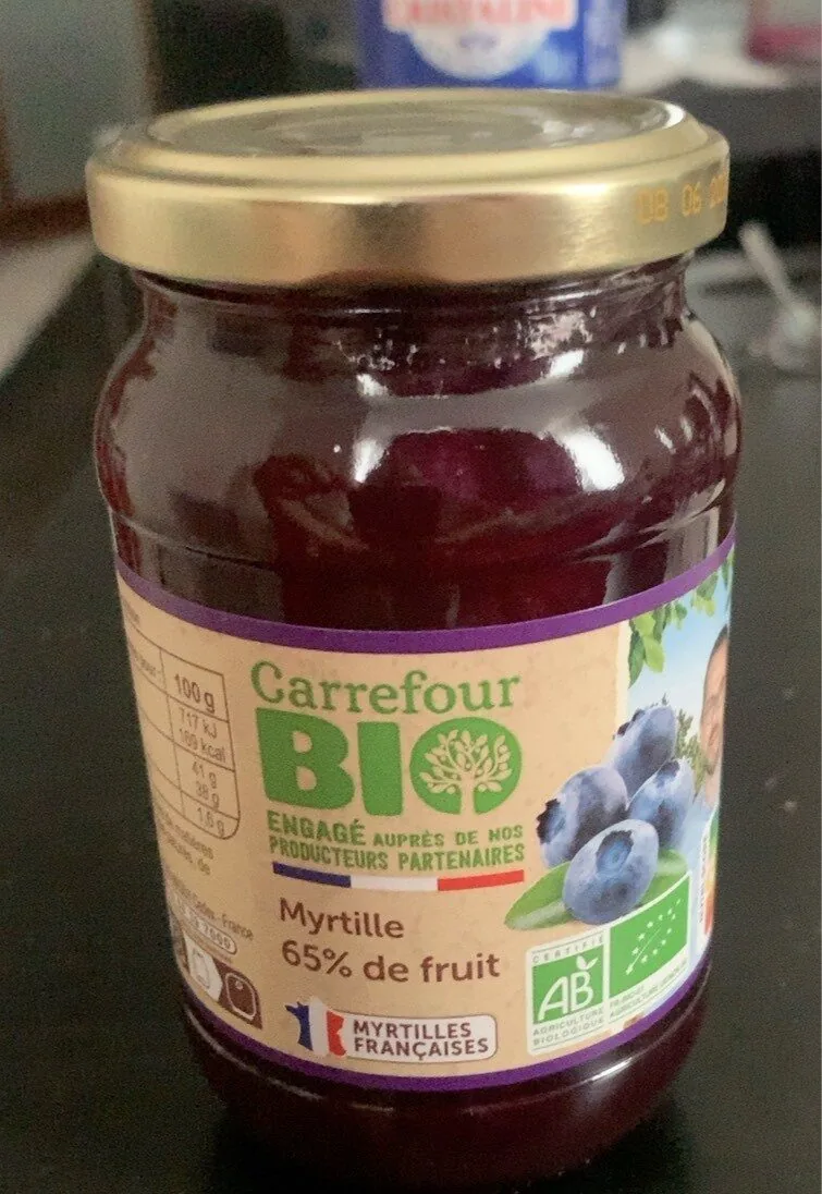 Myrtille 65% de fruit