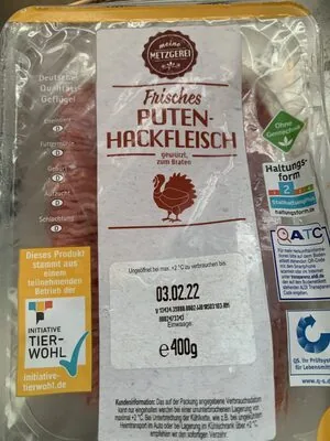 Puten-Hackfleisch Frisch; gewürzt; zum Braten Aus der Frischetruhe Dauertiefpreis 2.49€ 400g Packung 1kg 6.23€
