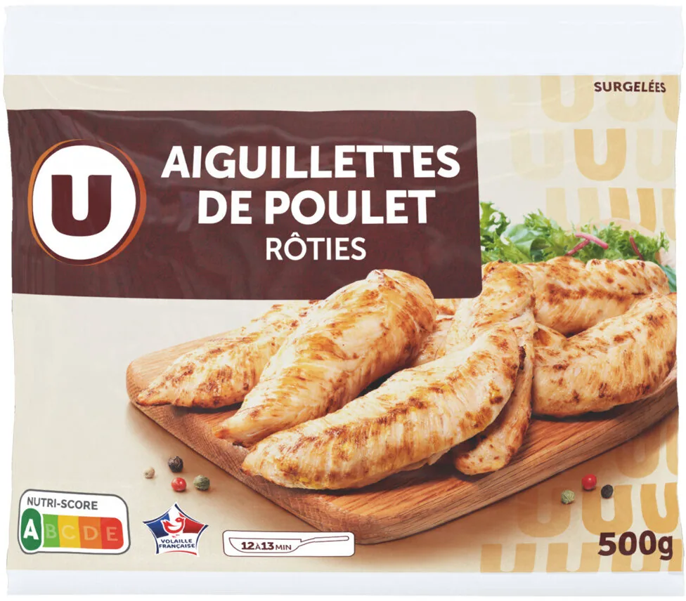 Aiguillettes de poulet roti en sachet - 500g