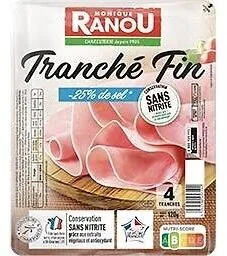 Jambon sup dd tsr csn tranche fin 4t 120g