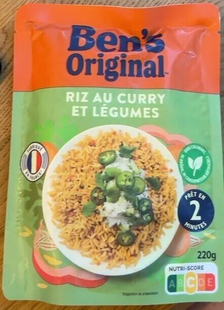 Riz au curry et légumes