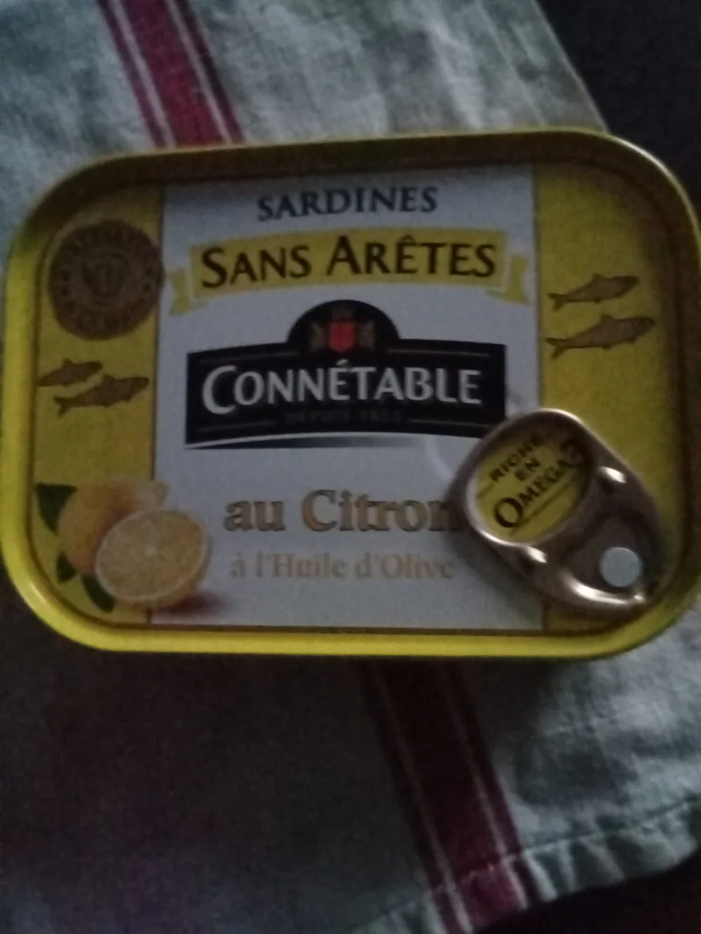 Sardines sans arêtes au citron et à l'huile d'olive vierge extra