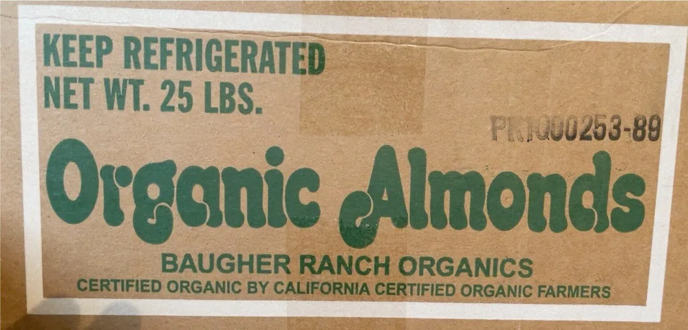 organic almonds
