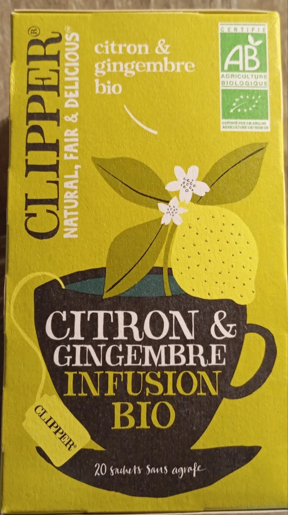 Citron &amp; Gingembre Infusion Bio
