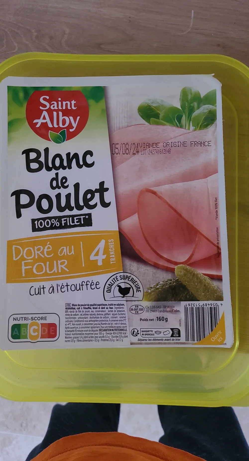 Blanc de poulet doré au four 100% filet