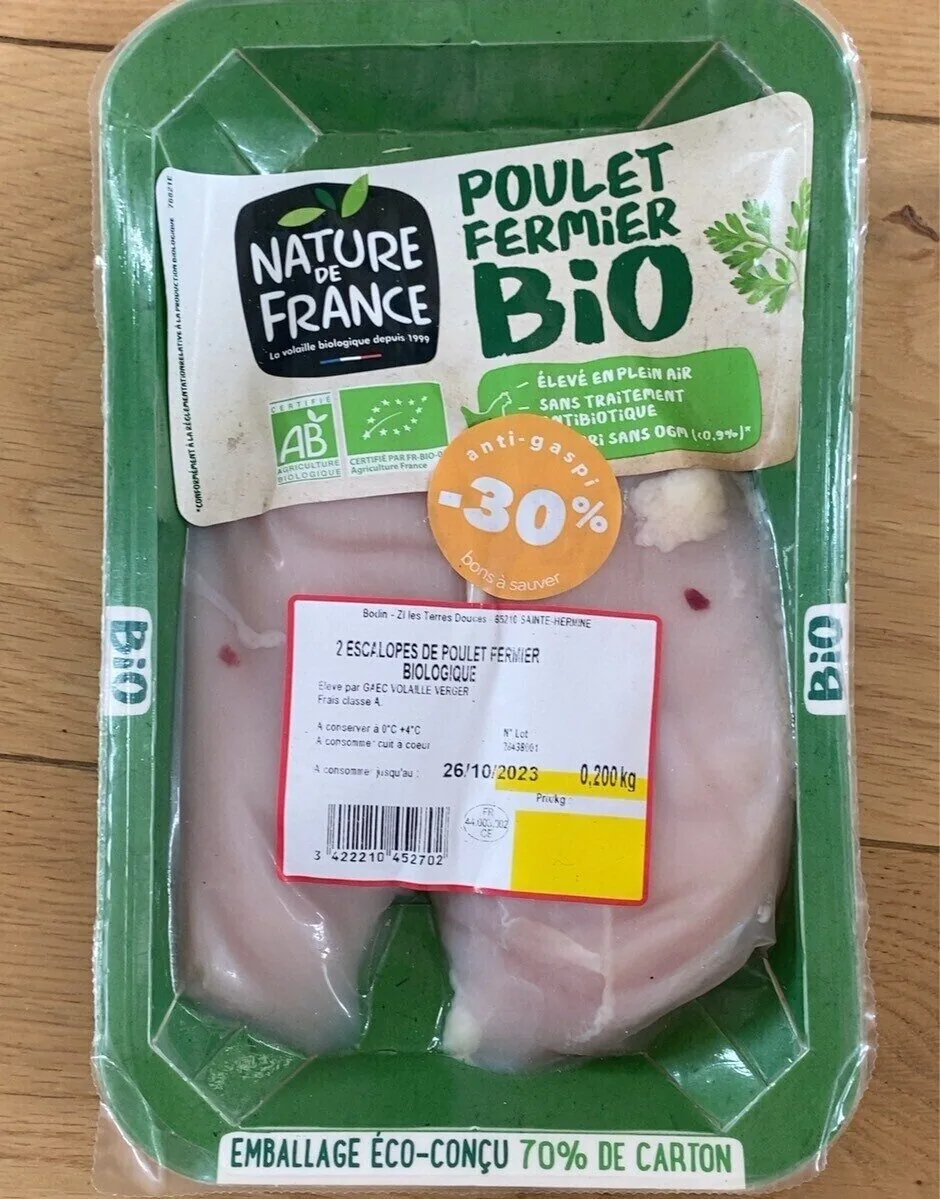 Poulet fermier bio