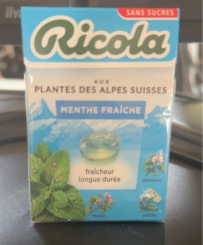 Ricola aux plantes des Alpes suisses menthe fraîche