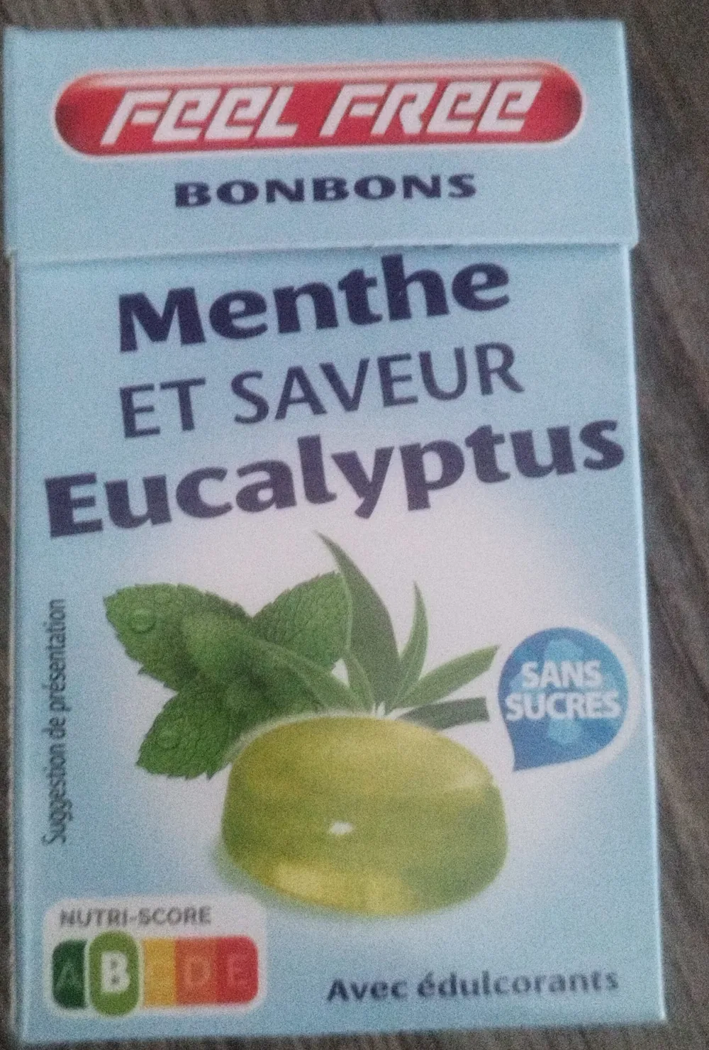 Bonbons menthe et saveur eucalyptus