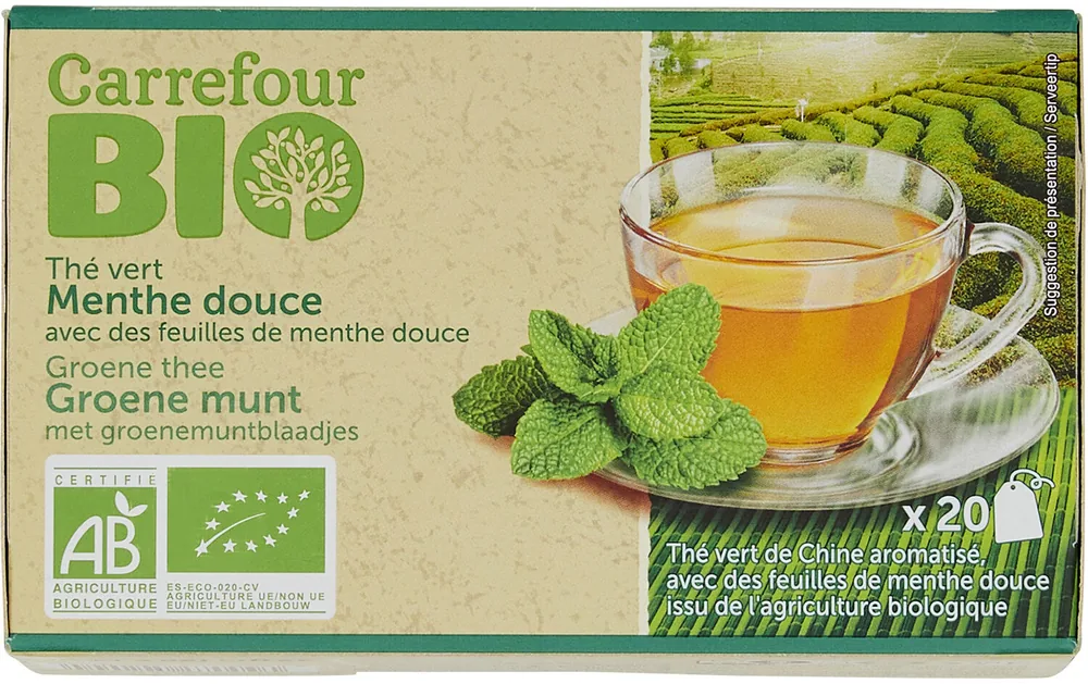 Thé vert menthe douce
