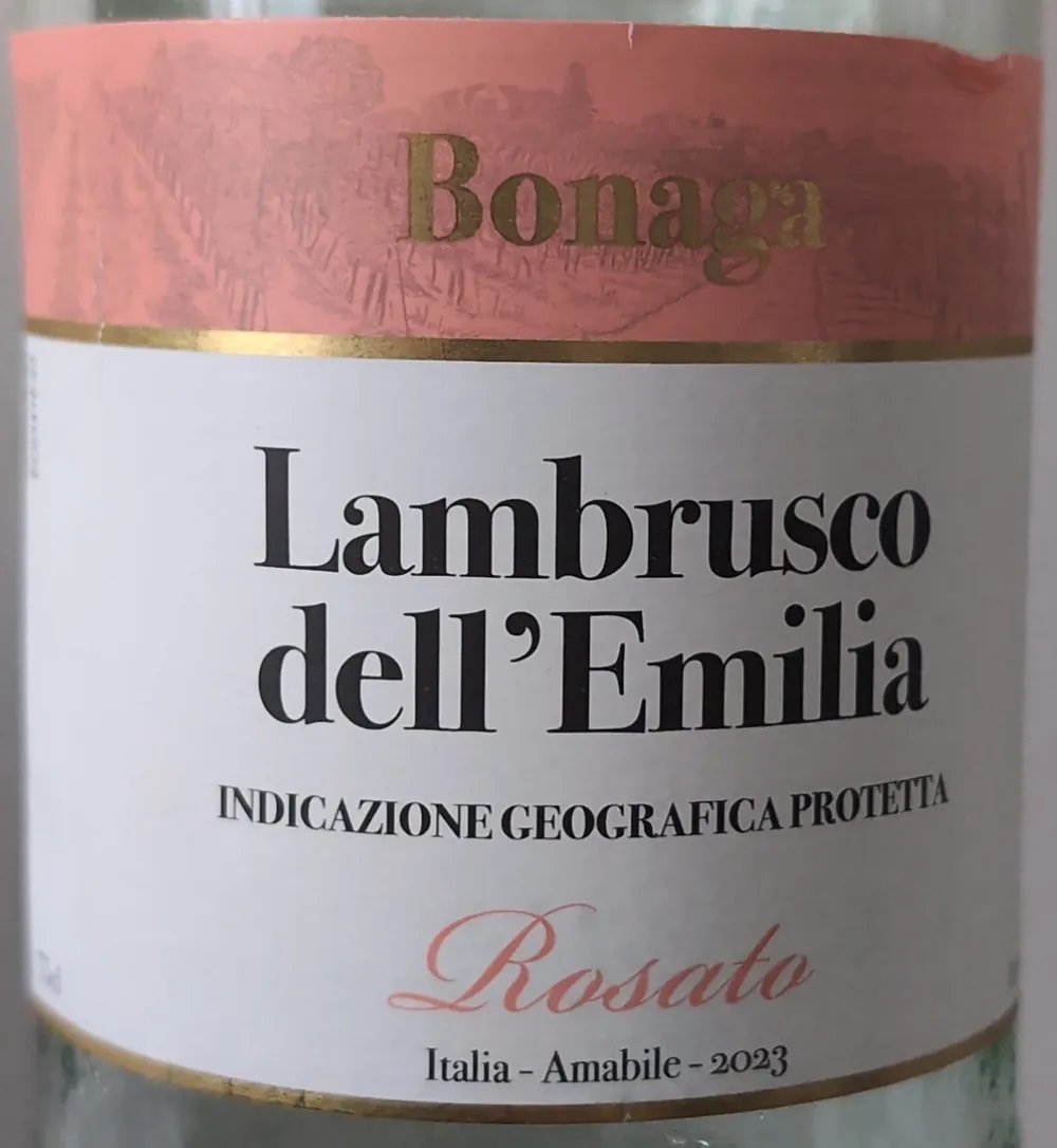 Lambrusco dell'Emilia Rosato