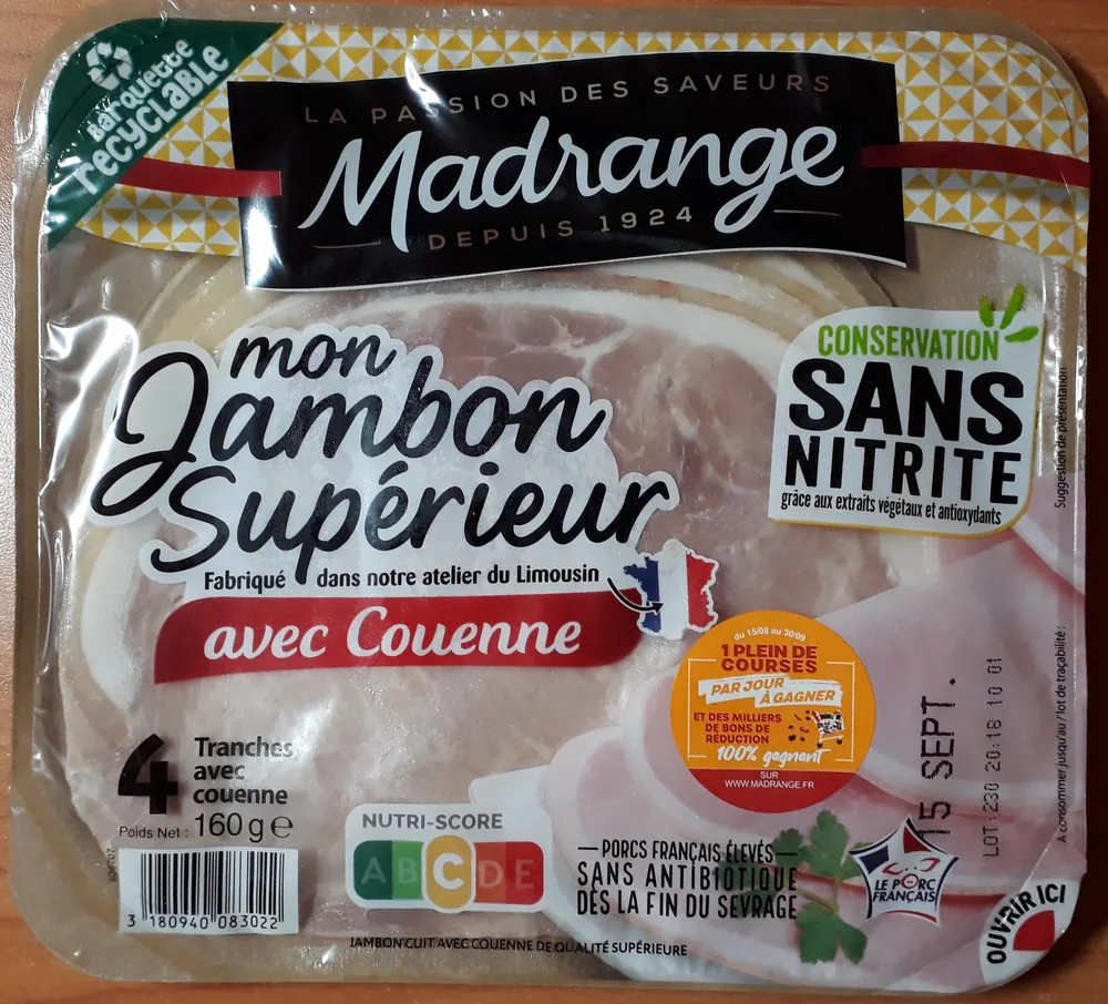 Mon Jambon Supérieur avec couenne