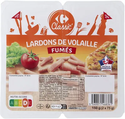 Lardons de volaille fumés