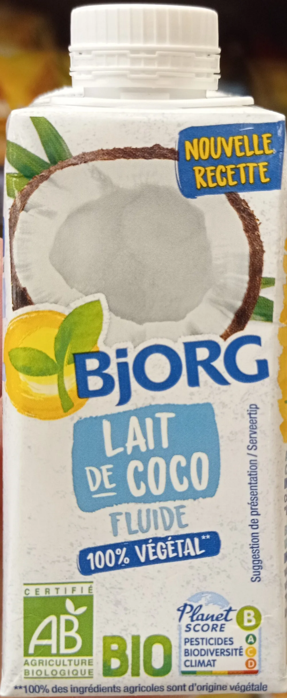 Lait de coco fluide