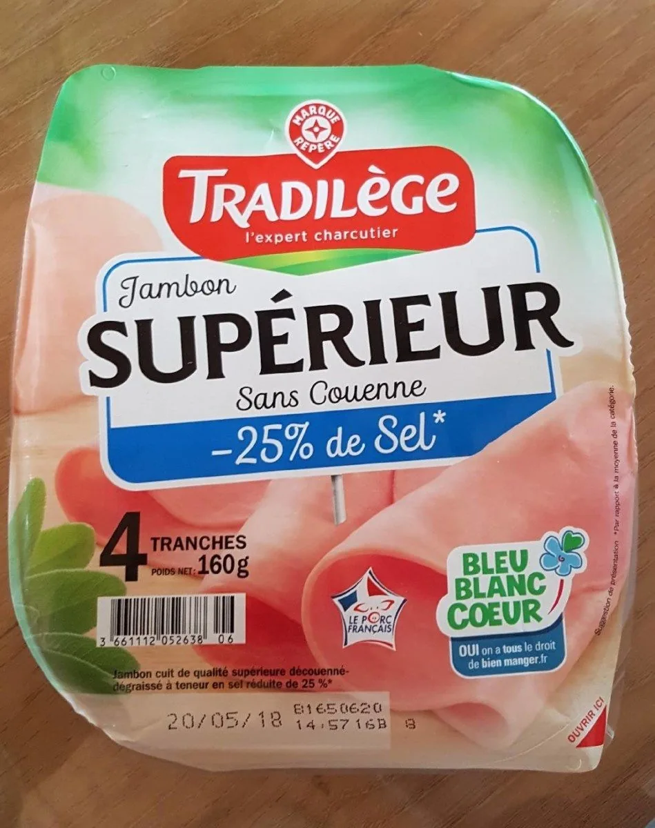 Jambon supérieur -25% de sel