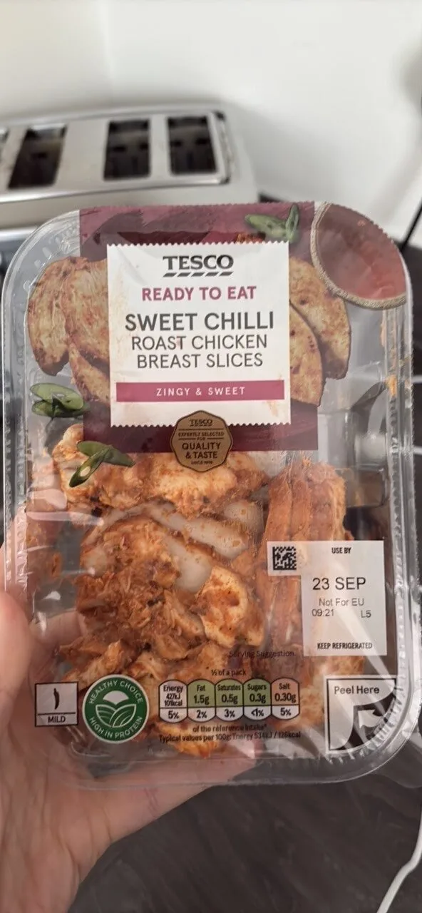 SWEET CHILLI ROAST CHICKEN BREAST SLICES