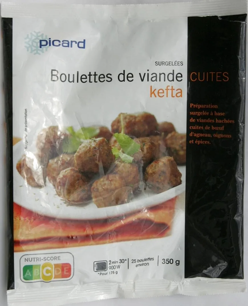 Boulettes de viande cuites kefta