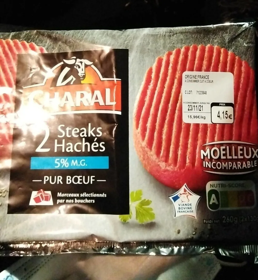 Steaks hachés 5%MG