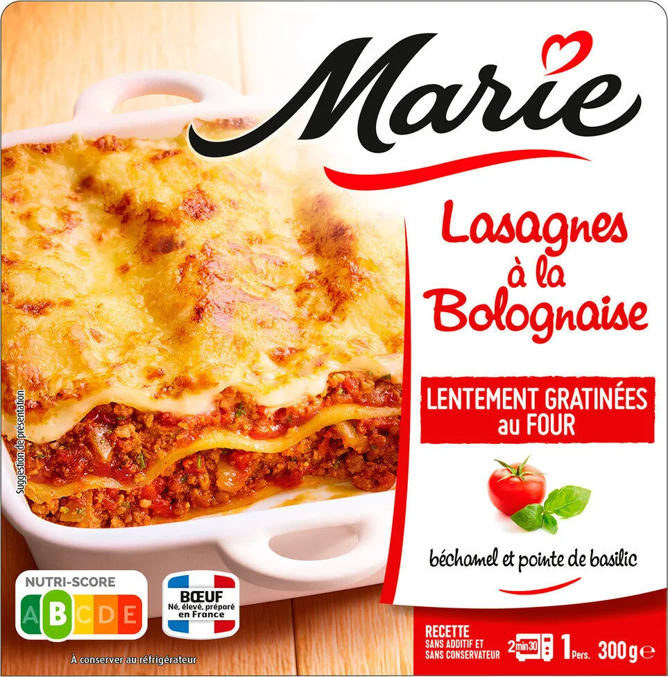 Lasagnes à la bolognaise