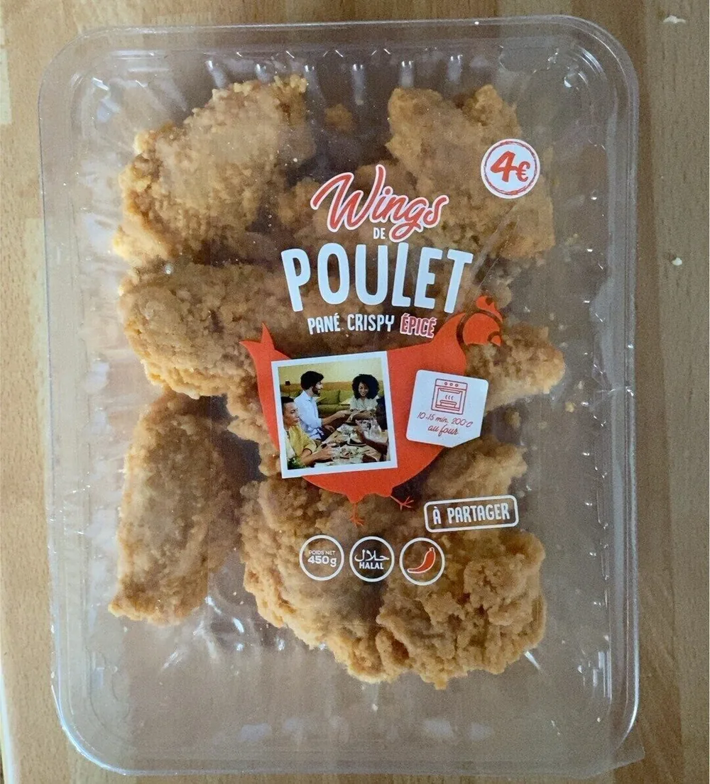 Wings poulet pané epicer