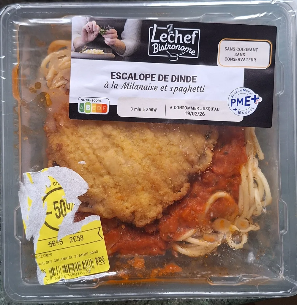 Escalope de dinde Milanaise