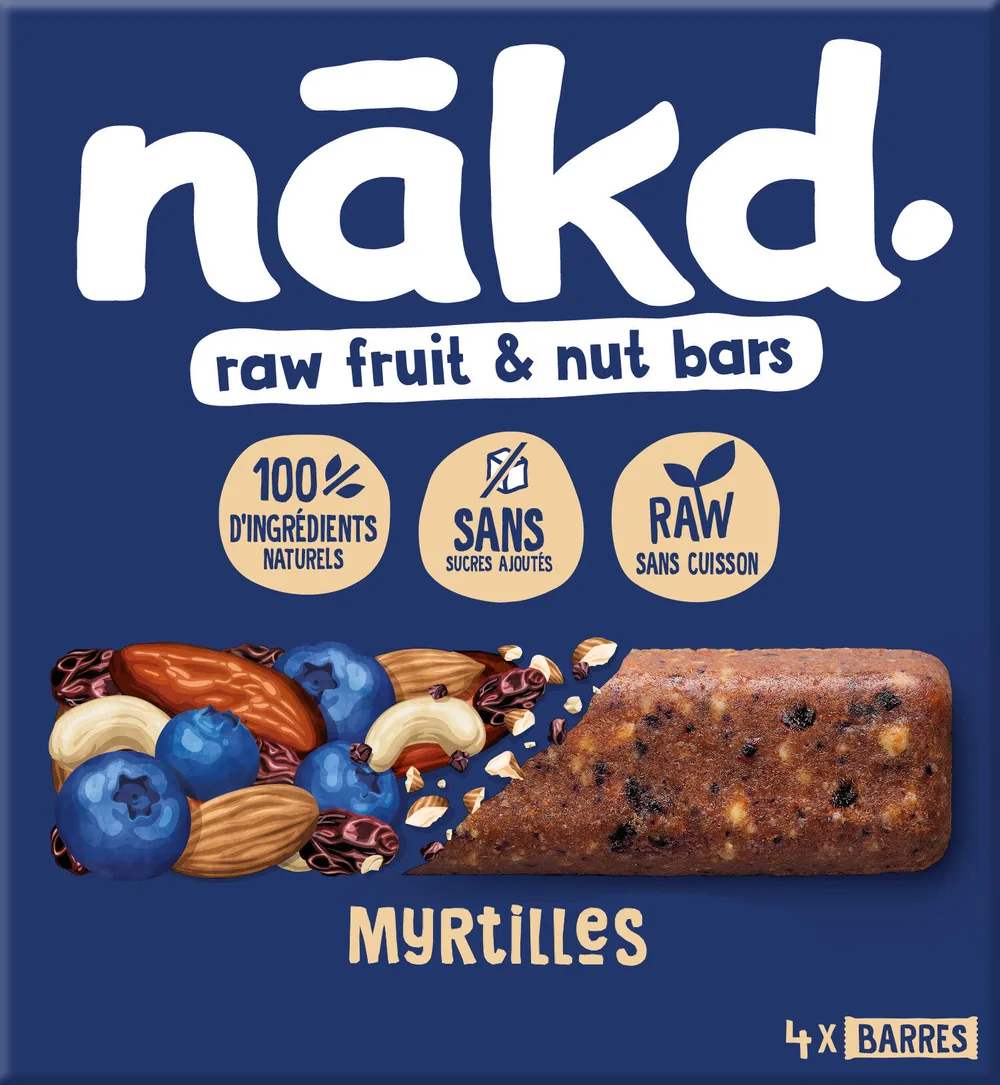 Barres de fruits secs &amp; noix Myrtilles