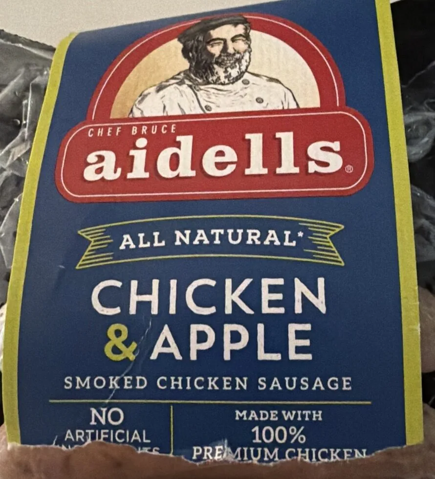 CHICKEN &amp; APPLE SMOKED CHICKEN SAUSAGE