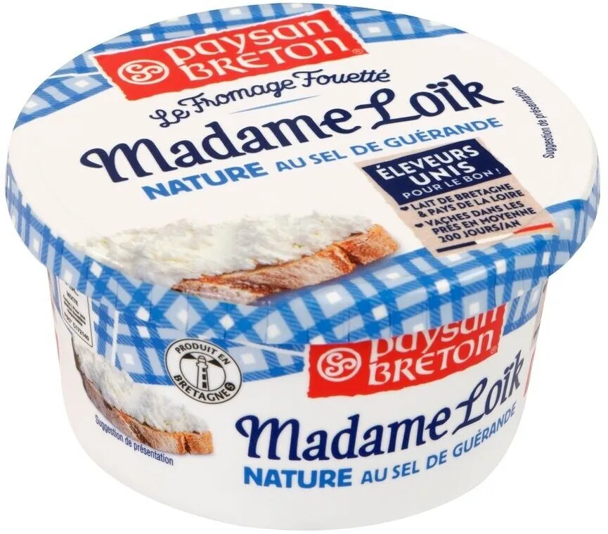 Fromage à tartiner Nature fouetté MADAME LOIK - 320g