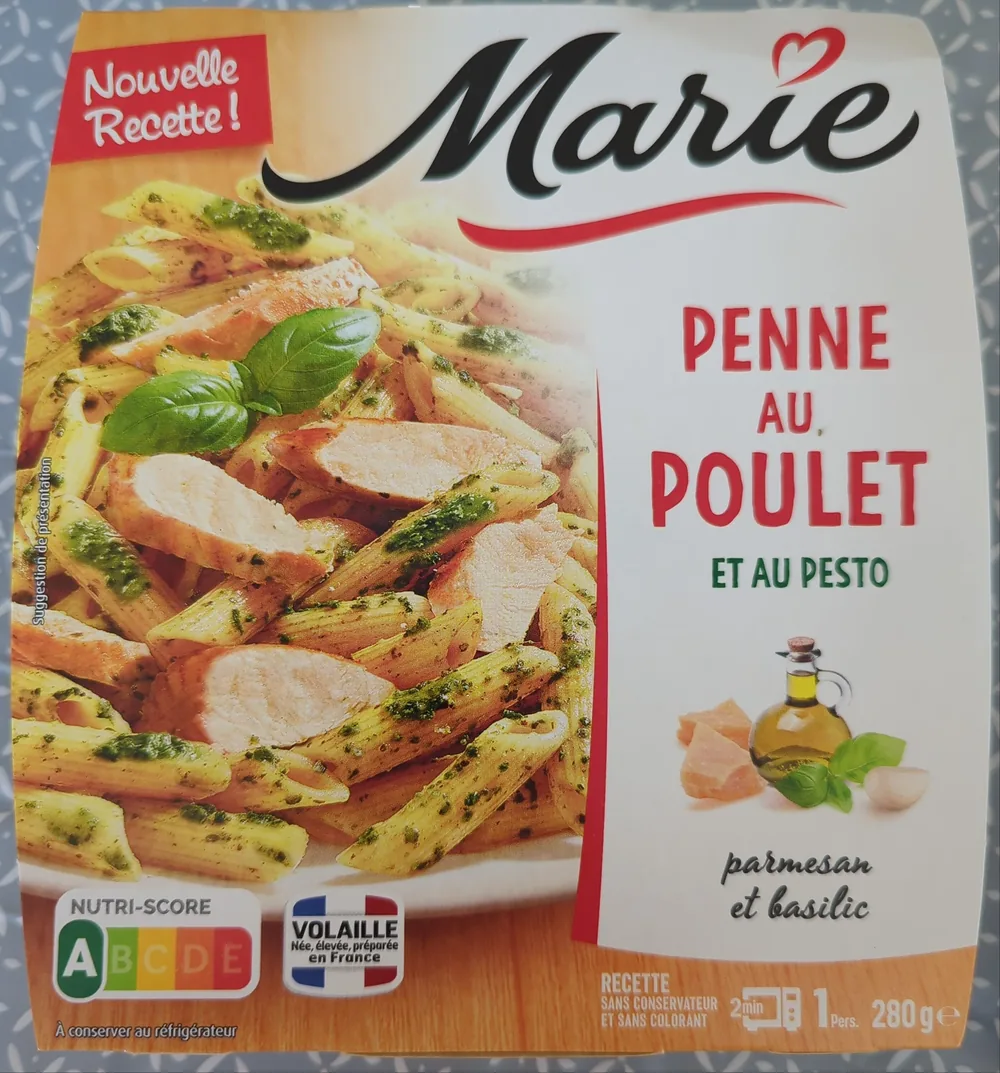 Penne au Poulet et au Pesto