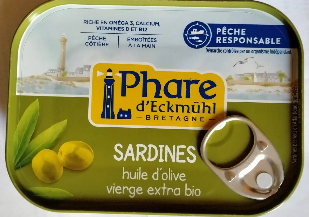 Sardines à l'huile d'olive vierge extra bio