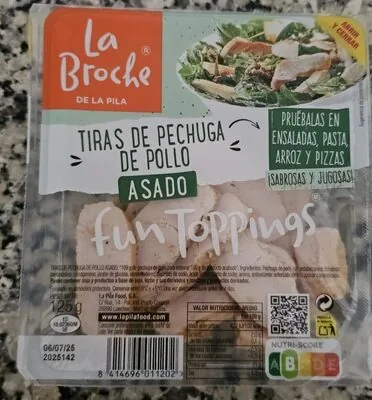 Tiras de pechuga de pollo asado