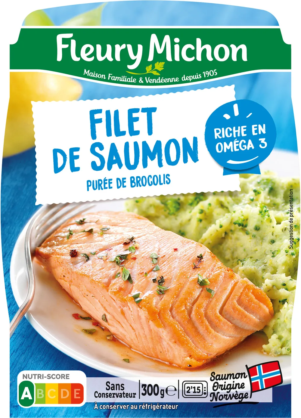 Filet de Saumon Purée de Brocolis