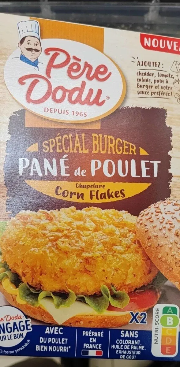 Pané de poulet spécial burger