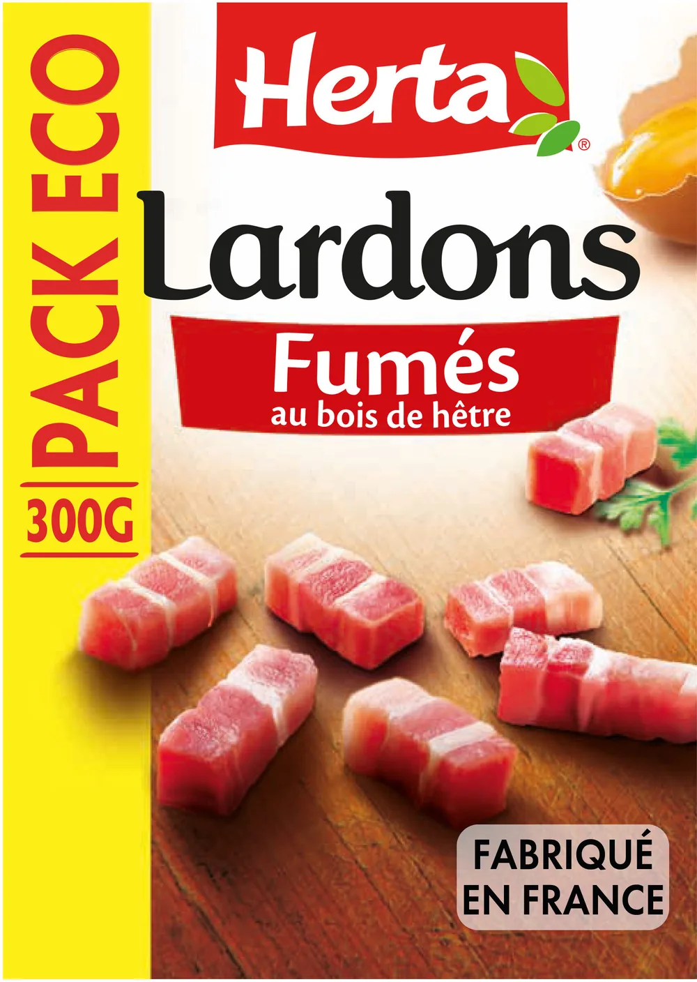 HERTA lardons Fumés 300g