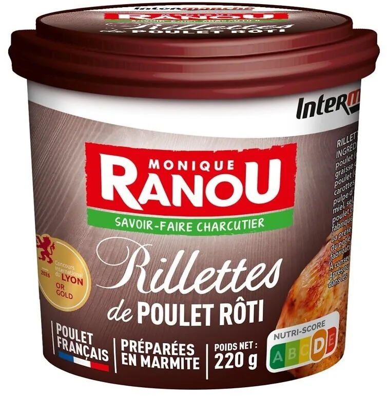 RILLETTES POULET ROTI 220g massif TRAD - FRANCE