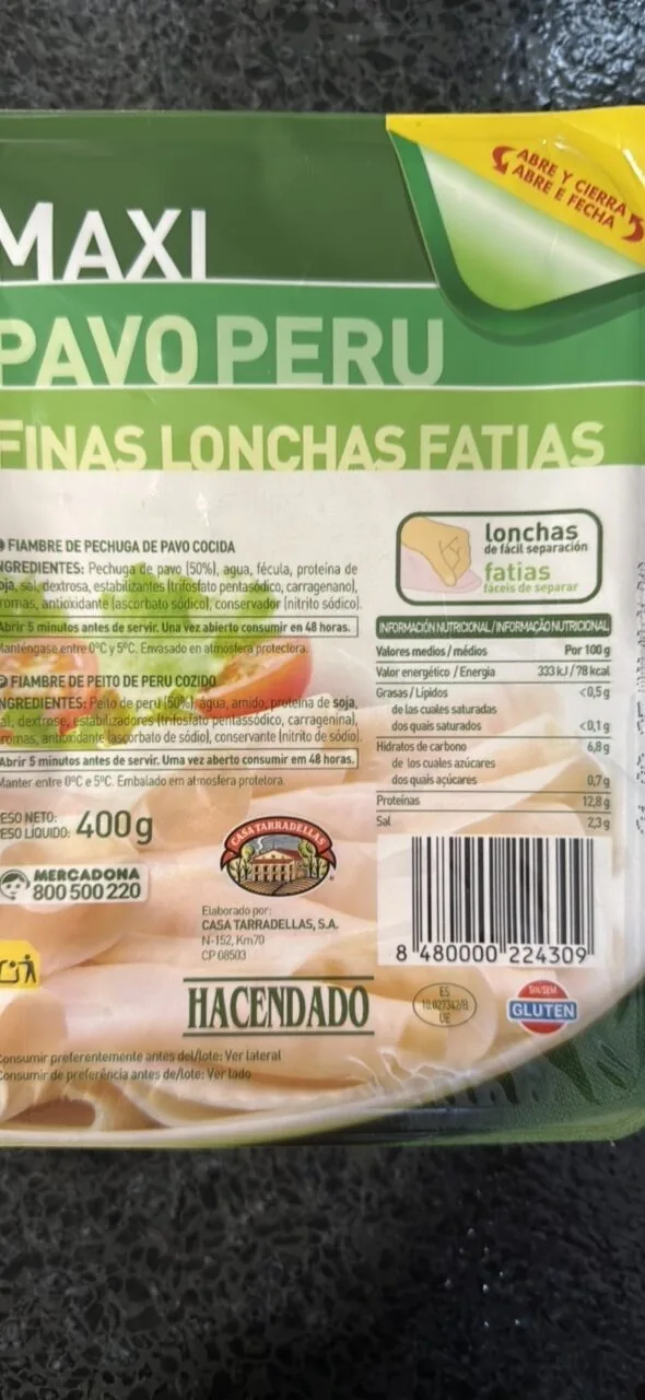 Maxi pavo finas lonchas
