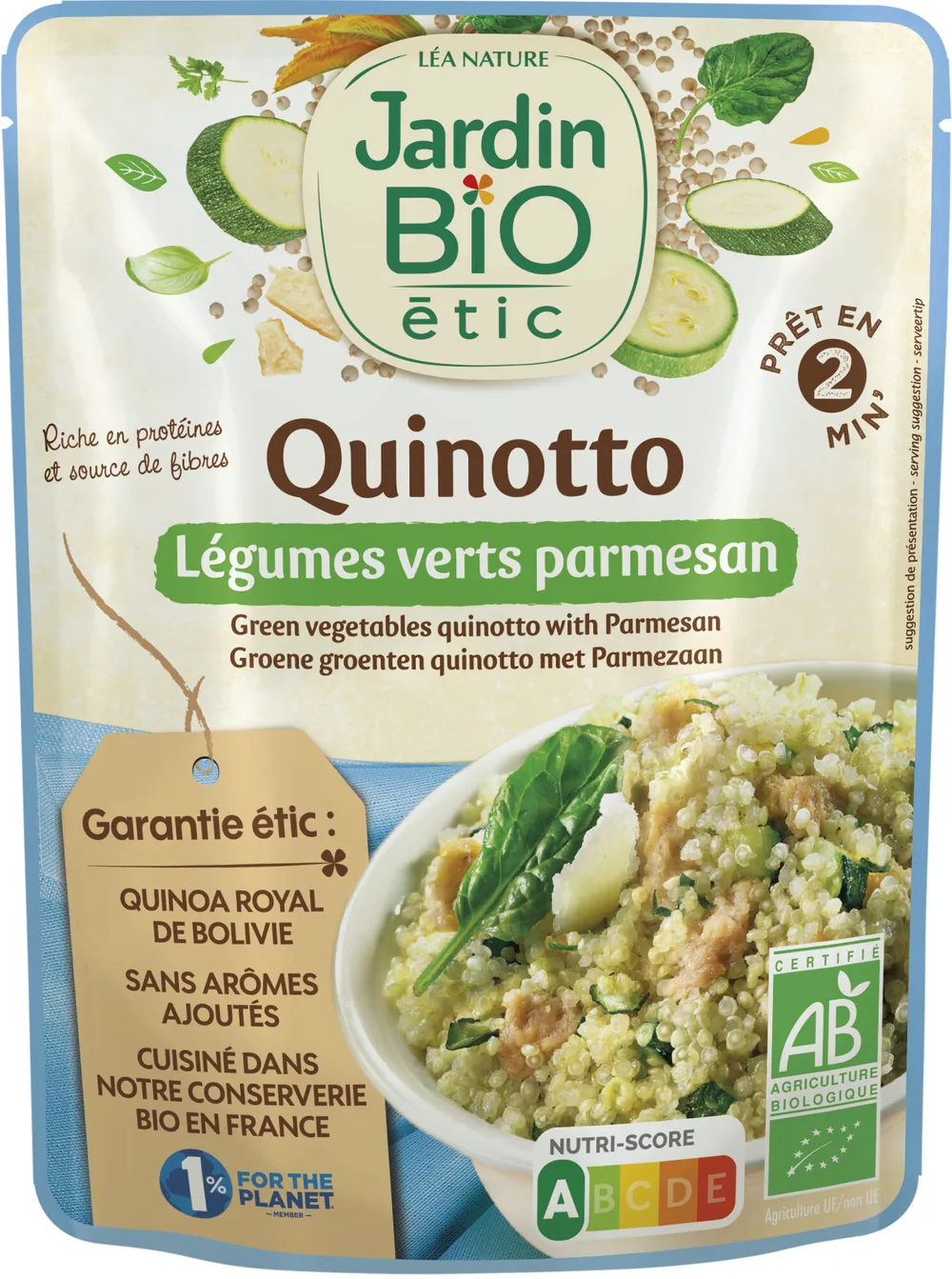 Quinotto Légumes verts Parmesan