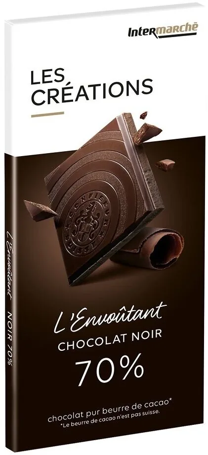 Tablette dégustation chocolat noir min 70% - 100g