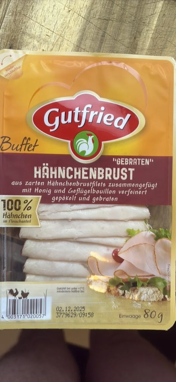 Hähnchenbrust, gepökelt und gebraten