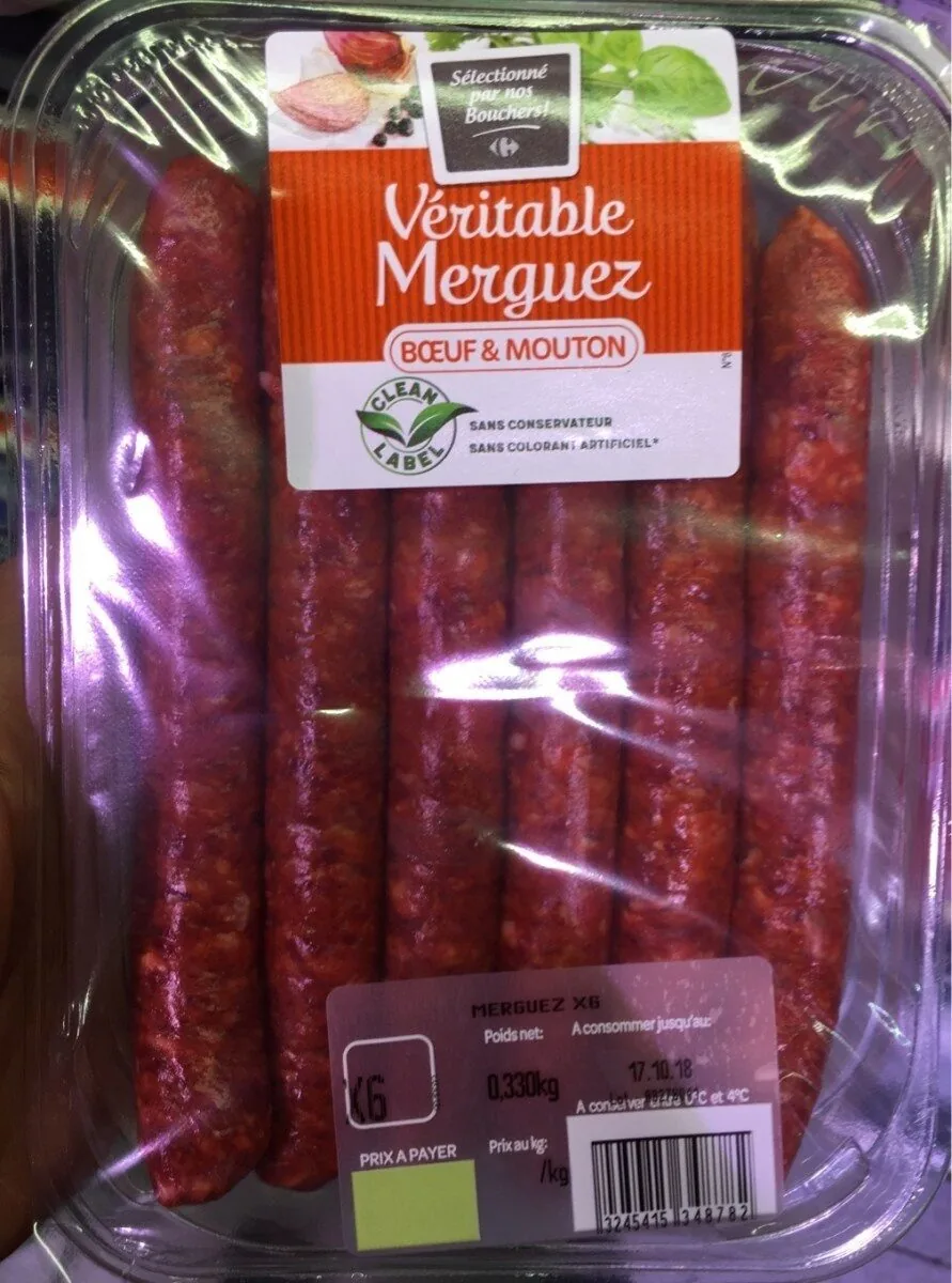 Merguez - Véritable Bœuf &amp; Mouton