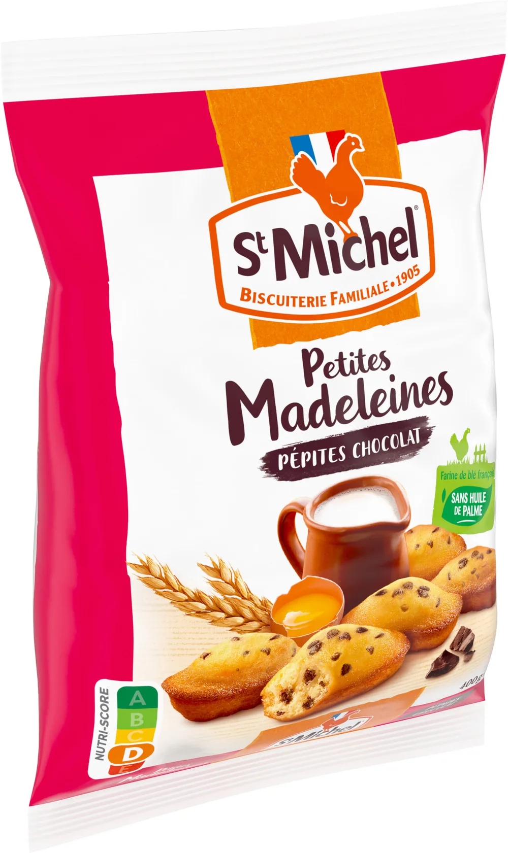 Petites madeleines St Michel Pépites chocolat - 400g