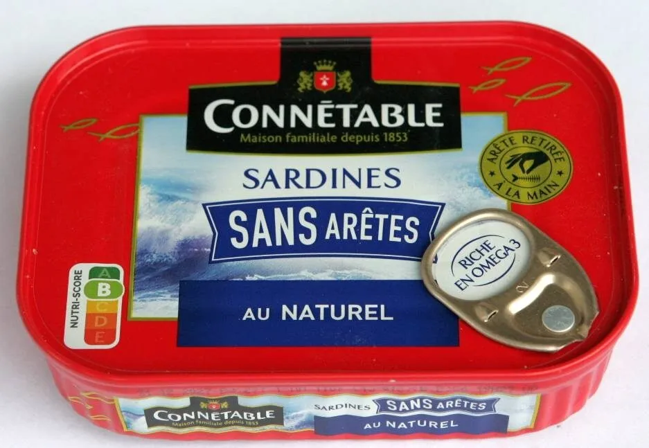 Sardines sans arêtes au naturel