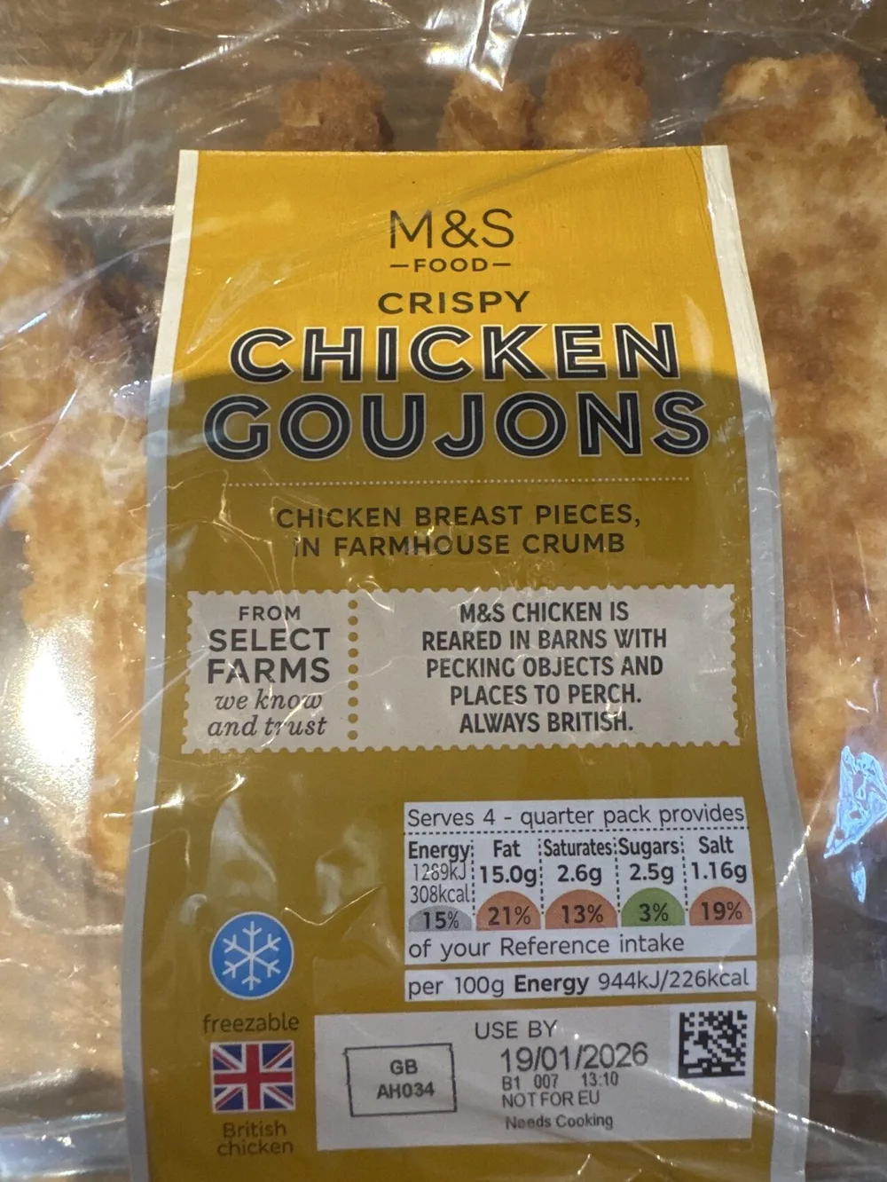 crispy chicken goujons