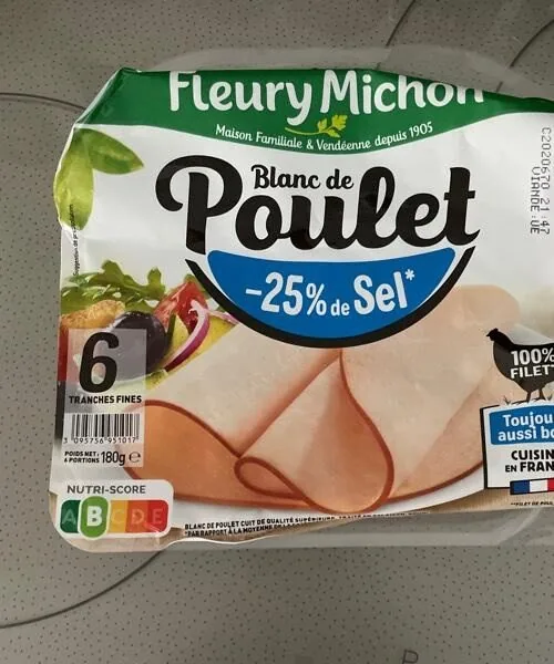 Blanc de poulet -25% de sel